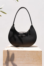Load image into Gallery viewer, Kyn vegan fashion leather handbag back view
