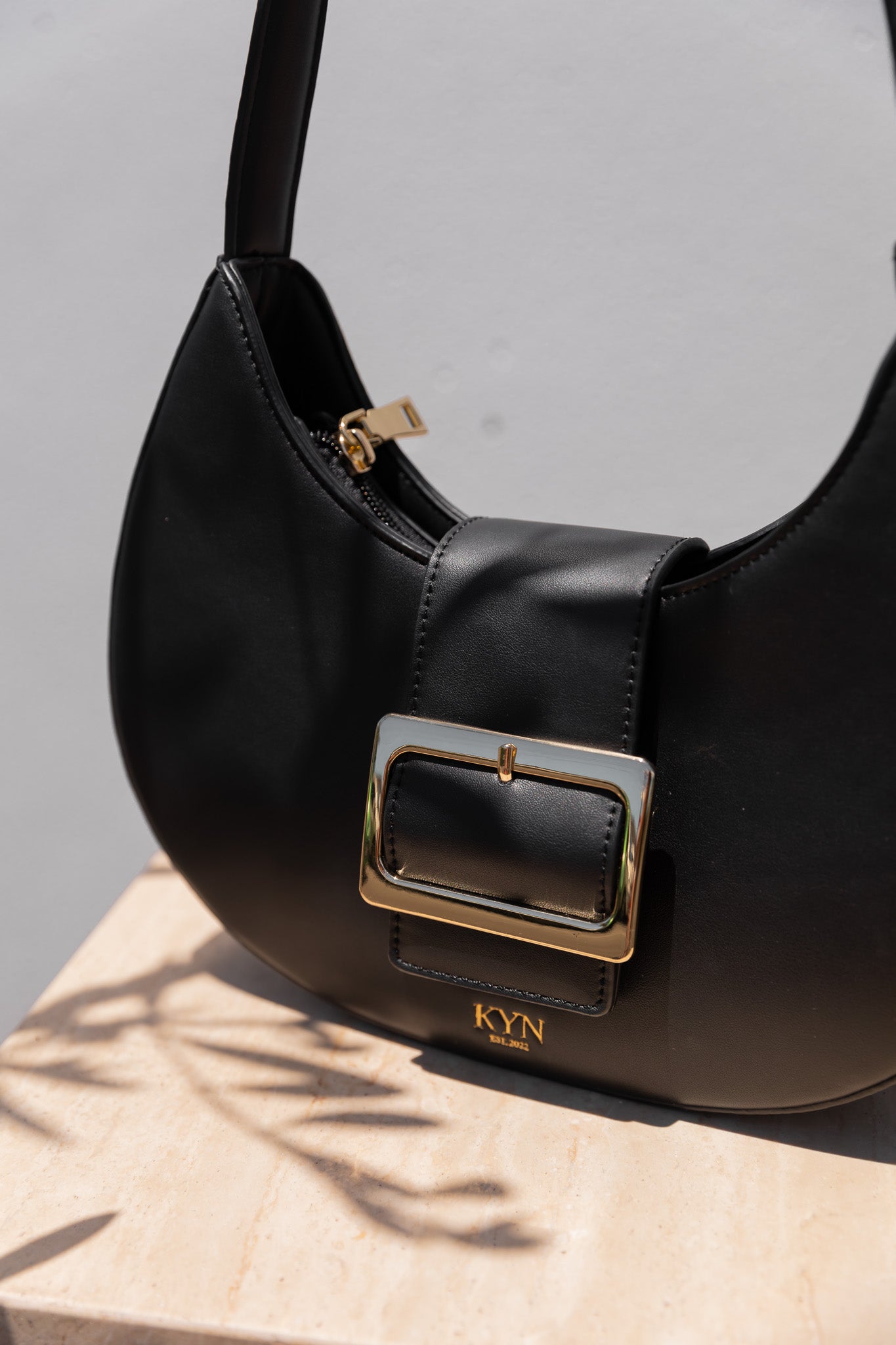 Kyn vegan leather handbag close up